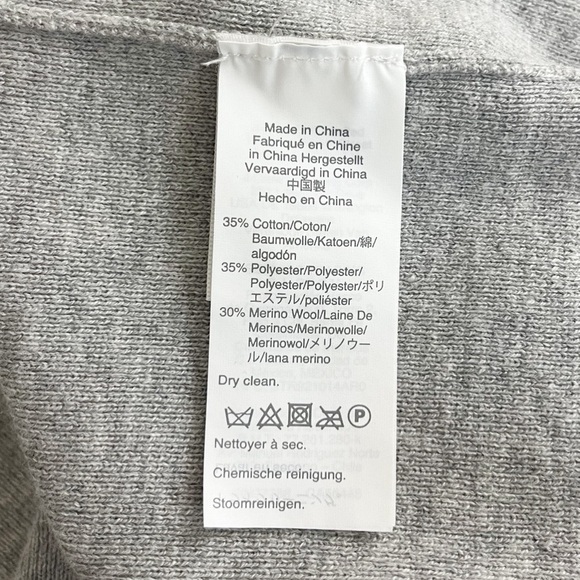 J. Crew Boyfriend Sweater Blazer with Contrast Trim in Heather Grey Rock Red - Picture 11 of 11